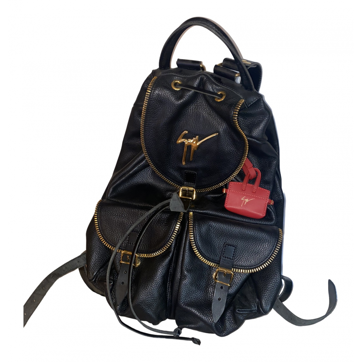 Leather backpack Giuseppe Zanotti Black 